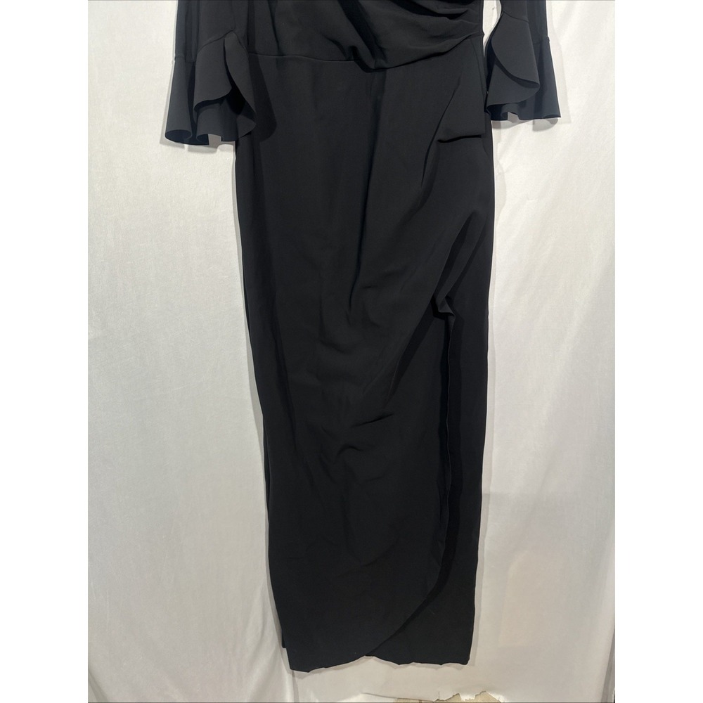 NWT $995 Chiara Boni La Petite Robe [ 52/ 16 ] Zalfa Ruched Gown in Black Q1257 - Picture 10 of 16